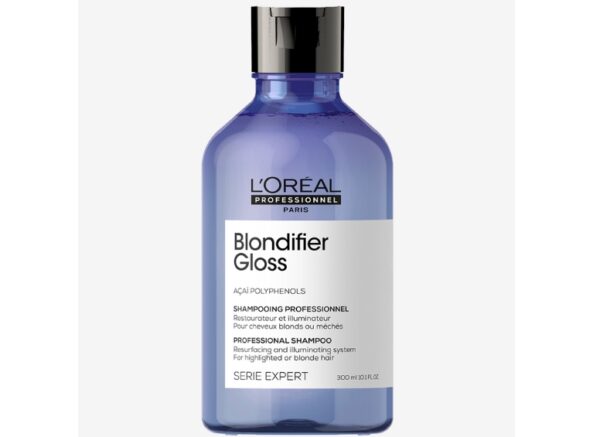 Shampoo Blondifier Gloss Loreal Pro para cabello rubio