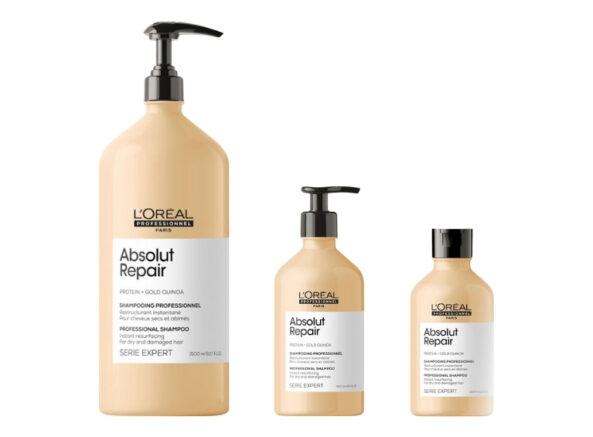 SHAMPOO ABSOLUT REPAIR GOLD 1500 ML SERIE EXPERT L'OREAL PROFESSIONNEL - Image 2