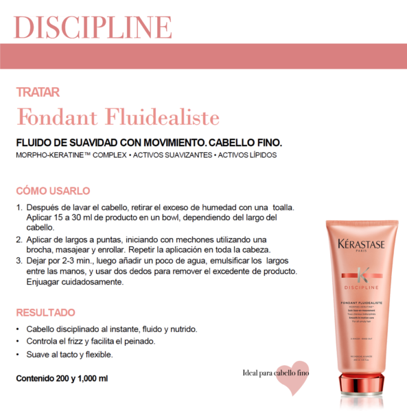 Acondicionador Fondant Fluidéaliste Discipline Kérastase - Image 3