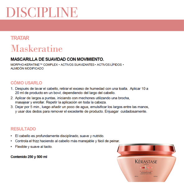 Mascarilla Maskératine Discipline Kérastase - Image 3