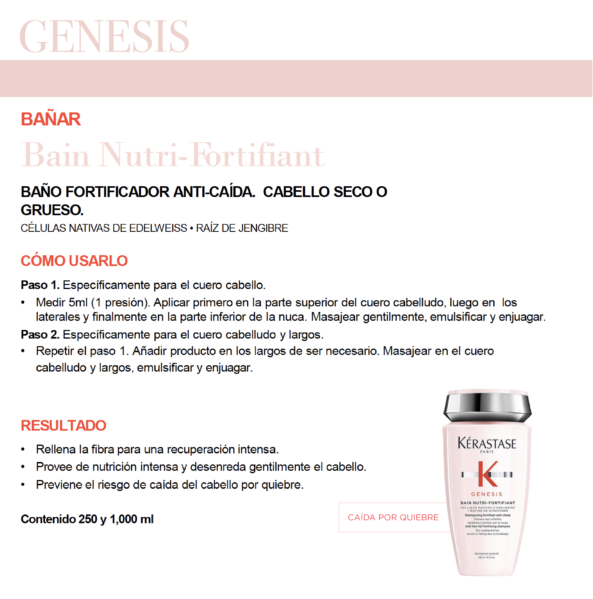 Bain Nutri-Fortifiant  Genesis Kérastase - Image 3