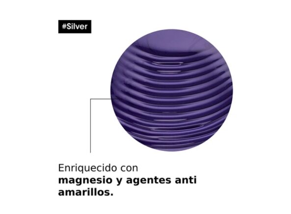 Acondicionador Silver Loreal Pro. Neutralizador y perfeccionador para cabello blanco y/o gris - Image 3