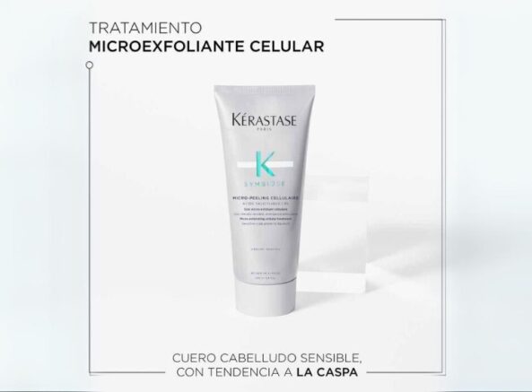 Micro-Peeling Cellulaire Symbiose Kérastase. Microexfoliante celular cueros cabelludos sensibles y propensos a la caspa - Image 2