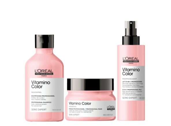 Pack Loreal Pro Vitamino Color (Cosmetiquera +Shampoo, Mascarilla, Termoprotector) - Image 5