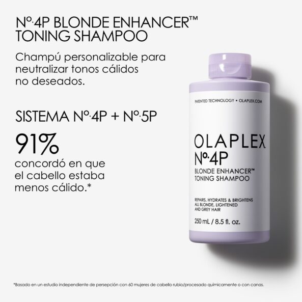 Olaplex N°.4P Blonde Enhancer Toning Shampoo 250ml - Image 4