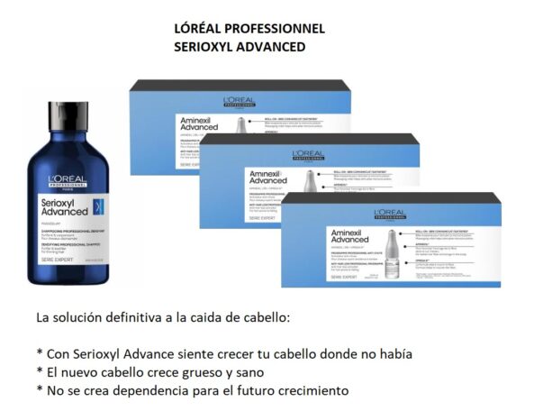 Ampollas Unidosis Aminexil Advanced para caída del cabello Loreal Pro - Image 4