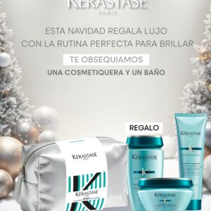 Pack Kérastase Resistance (Cosmetiquera +Shampoo, Mascarilla y Termoprotector)