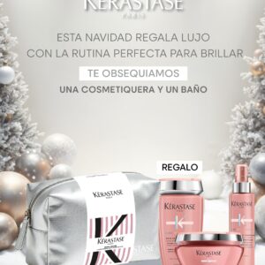 Pack Kérastase Chroma Absolu (Cosmetiquera, Shampoo, Mascarilla y Termoprotector)