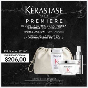 Pack Kérastase Premiere (Cosmetiquera, Shampoo, Mascarilla y Termoprotector)