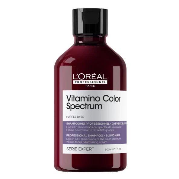 Shampoo Vitamino Color Spectrum Loreal Pro, para cabello rubio 300ml